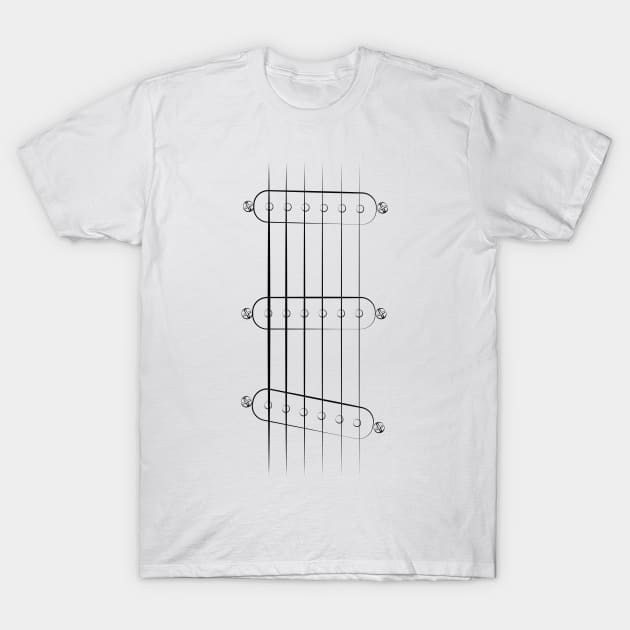 These Go To Eleven - Single Coil Electric Guitar T-Shirt by Vector Deluxe